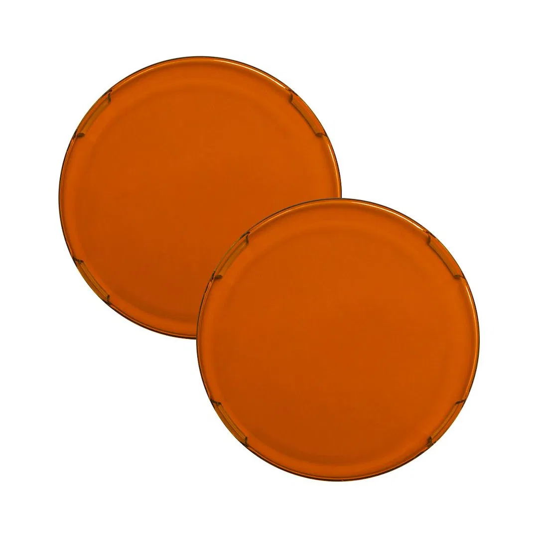 363673 – RIGID IND Driving/ Fog Light Cover, 4 Inch Round Amber Polycarbonate Without Logo Set Of 2